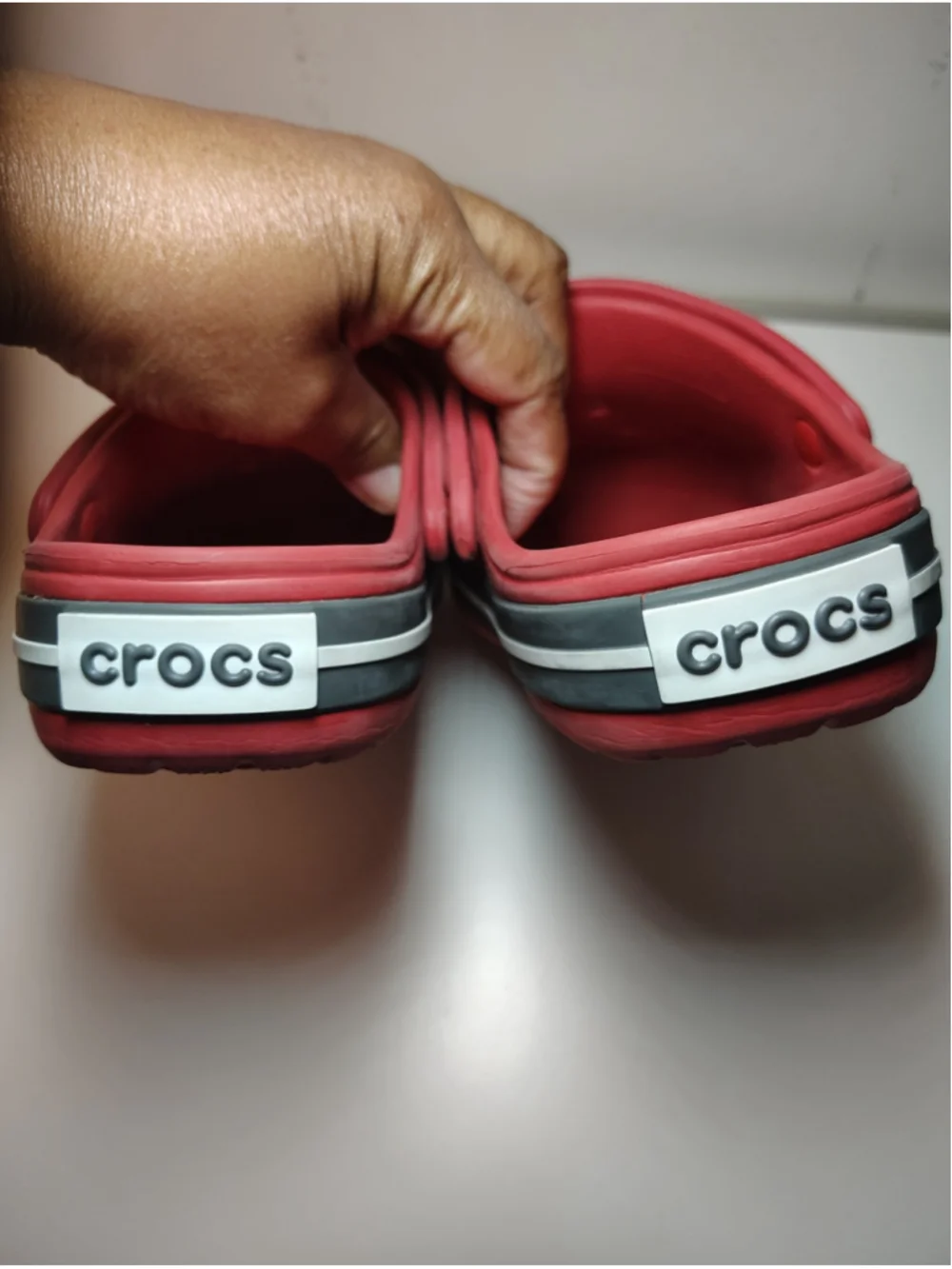 Crocs Kids Classic Clogs J2 Red Youth Slip On Comfort Shoes Lightweight Unisex
